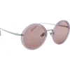 Linda Farrow - 239 C59 Round Sunglasses - Milky Purple - Linda Farrow Eyewear - Avvenice