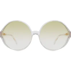 Linda Farrow - 657 C10 Round Sunglasses - Clear - Linda Farrow Eyewear - Avvenice