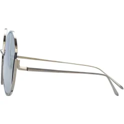 Linda Farrow - 851 C2 Round Sunglasses - Yellow Gold - Linda Farrow Eyewear - Avvenice