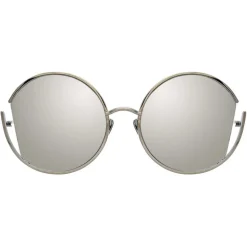 Linda Farrow - 851 C2 Round Sunglasses - Yellow Gold - Linda Farrow Eyewear - Avvenice