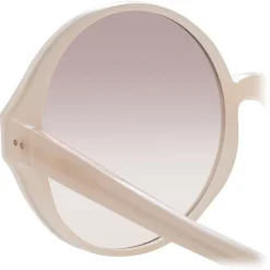 Linda Farrow - 657 C15 Round Sunglasses - Milky Pink - Linda Farrow Eyewear - Avvenice