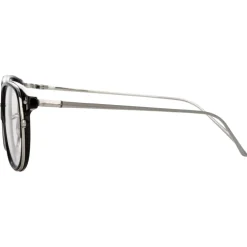 Linda Farrow - 814 C3 Square Optical Frames - Optical Lens in Black Frame - Linda Farrow Eyewear - Avvenice