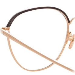 Linda Farrow - 819 C10 Square Optical Frames - Optical Lens in Rose Gold Frame - Linda Farrow Eyewear - Avvenice