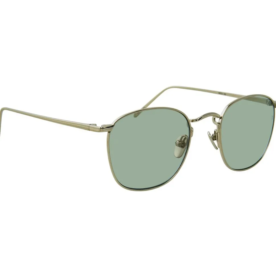 Linda Farrow - 479 C10 Square Sunglasses - White Gold - Linda Farrow Eyewear - Avvenice