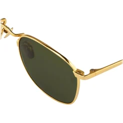 Linda Farrow - 479 C5 Square Sunglasses - Yellow Gold - Linda Farrow Eyewear - Avvenice