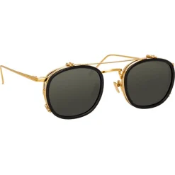 Linda Farrow - 743 C1 Square Sunglasses - Black - Linda Farrow Eyewear - Avvenice