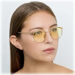 Linda Farrow - 479 C13 Square Sunglasses - Yellow Gold - Linda Farrow Eyewear - Avvenice