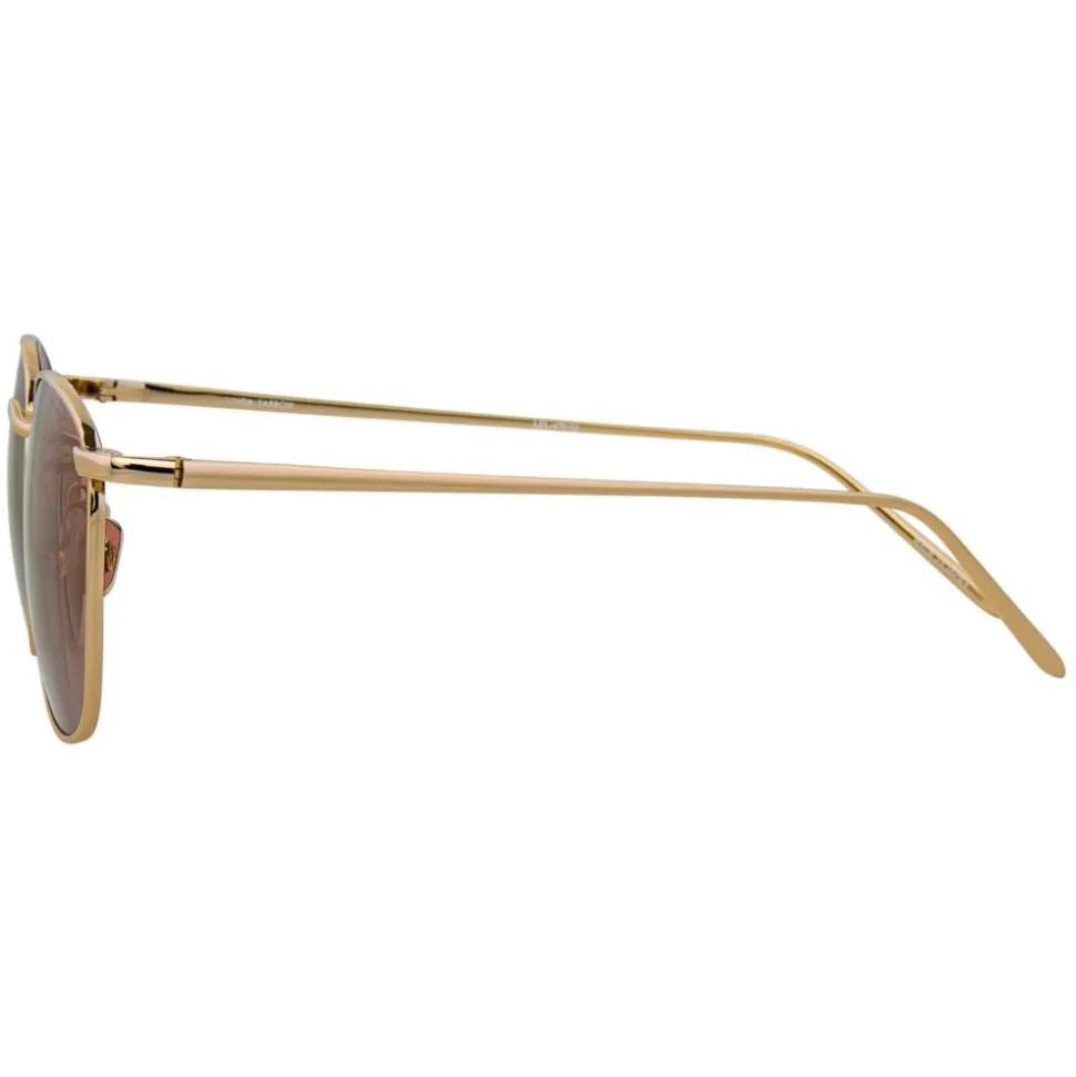 Linda Farrow - 479 C12 Square Sunglasses - Light Gold - Linda Farrow Eyewear - Avvenice