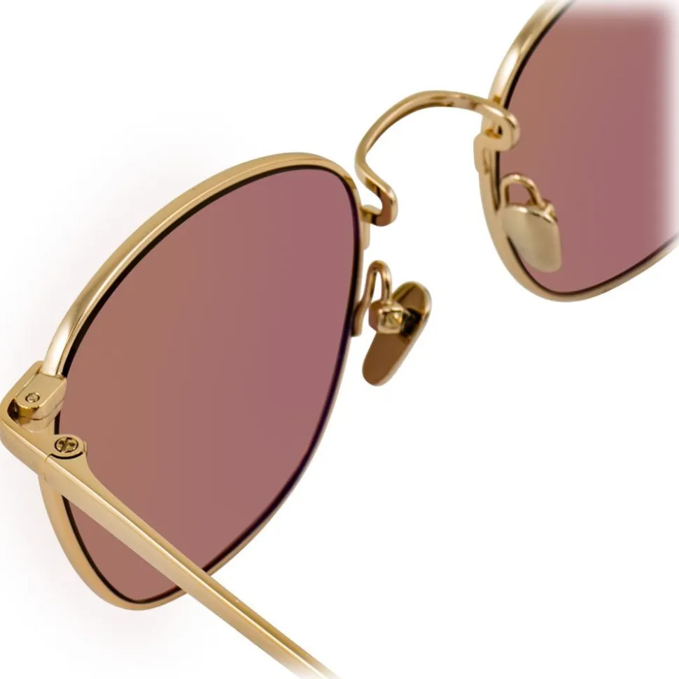 Linda Farrow - 479 C12 Square Sunglasses - Light Gold - Linda Farrow Eyewear - Avvenice