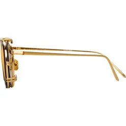 Linda Farrow - 743 C2 Square Sunglasses - Black - Linda Farrow Eyewear - Avvenice