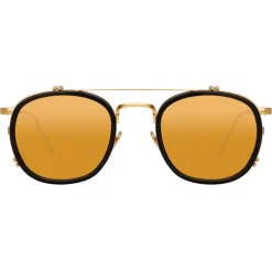 Linda Farrow - 743 C2 Square Sunglasses - Black - Linda Farrow Eyewear - Avvenice