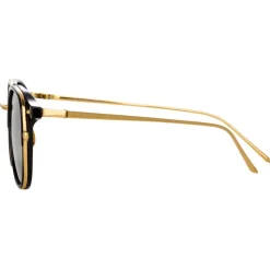 Linda Farrow - 803 C1 Square Sunglasses - Black - Linda Farrow Eyewear - Avvenice