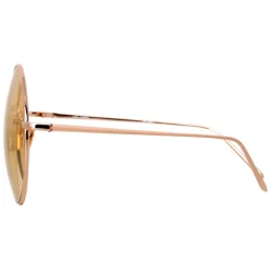 Linda Farrow - 626 C7 Square Sunglasses - Rose Gold - Linda Farrow Eyewear - Avvenice