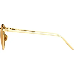 Linda Farrow - 479 C1 Square Sunglasses - Yellow Gold - Linda Farrow Eyewear - Avvenice