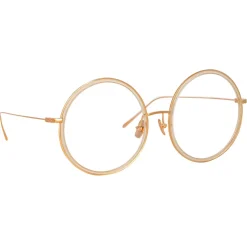 Linda Farrow - Alesia A Round Optical Glasses in Ash - LF57AC3OPT - Linda Farrow Eyewear - Avvenice