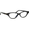 Linda Farrow - Alessandra Cat Eye Optical Glasses in Black - LFL965C6OPT - Linda Farrow Eyewear - Avvenice