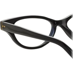 Linda Farrow - Alessandra Cat Eye Optical Glasses in Black - LFL965C6OPT - Linda Farrow Eyewear - Avvenice
