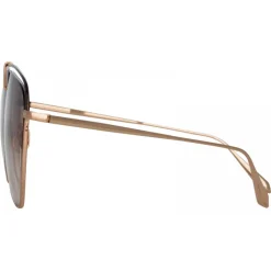 Linda Farrow - Alma Aviator Sunglasses in Rose Gold - LFL1205C2SUN - Linda Farrow Eyewear - Avvenice