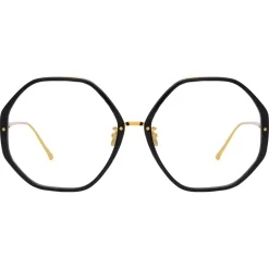 Linda Farrow - Alona Oversized Optical Glasses in Black - LFL901C10OPT - Linda Farrow Eyewear - Avvenice