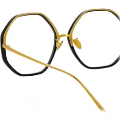 Linda Farrow - Alona Oversized Optical Glasses in Black - LFL901C10OPT - Linda Farrow Eyewear - Avvenice