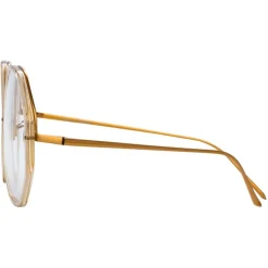 Linda Farrow - Alona Oversized Optical Glasses in Clear - LFLC901C12OPT - Linda Farrow Eyewear - Avvenice