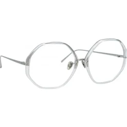 Linda Farrow - Alona Oversized Optical Glasses in Clear - LFL901C13OPT - Linda Farrow Eyewear - Avvenice