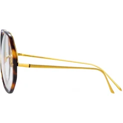 Linda Farrow - Alona Oversized Optical Glasses in Tortoiseshell - LFL901C11OPT - Linda Farrow Eyewear - Avvenice