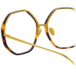 Linda Farrow - Alona Oversized Optical Glasses in Tortoiseshell - LFL901C11OPT - Linda Farrow Eyewear - Avvenice