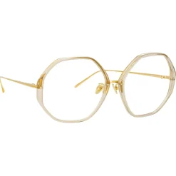 Linda Farrow - Alona Oversized Optical Glasses in Truffle - LFL901C18OPT - Linda Farrow Eyewear - Avvenice