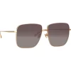 Linda Farrow - Andoa Squared Sunglasses in Rose Gold - LFL1254C3SUN - Linda Farrow Eyewear - Avvenice