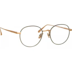 Linda Farrow - Anton Oval Optical Glasses in Rose Gold White Gold - LFL1230C2OPT - Linda Farrow Eyewear - Avvenice