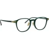 Linda Farrow - Arnold A Angular Optical Glasses in Green - LF63AC3OPT - Linda Farrow Eyewear - Avvenice