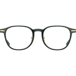 Linda Farrow - Arnold A Angular Optical Glasses in Green - LF63AC3OPT - Linda Farrow Eyewear - Avvenice