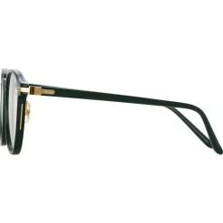Linda Farrow - Arnold A Angular Optical Glasses in Green - LF63AC3OPT - Linda Farrow Eyewear - Avvenice