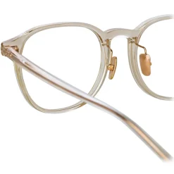 Linda Farrow - Arnold A Angular Optical Glasses in Ash - LF63AC4OPT - Linda Farrow Eyewear - Avvenice
