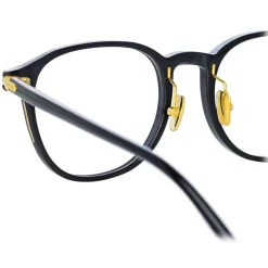 Linda Farrow - Arnold A Angular Optical Glasses in Black - LF63AC1OPT - Linda Farrow Eyewear - Avvenice