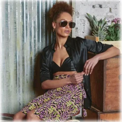 Linda Farrow - Asher Aviator Sunglasses in Nickel - LFL1122C3SUN - Linda Farrow Eyewear - Avvenice