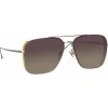 Linda Farrow - Asher Aviator Sunglasses in White Gold - LFL1122C2SUN - Linda Farrow Eyewear - Avvenice