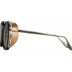 Linda Farrow - Aston Square Sunglasses in White Gold - LFL1359C2SUN - Linda Farrow Eyewear - Avvenice