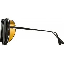 Linda Farrow - Aston Square Sunglasses in Nickel (Men’s) - LFL1359C1SUN - Linda Farrow Eyewear - Avvenice
