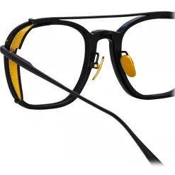 Linda Farrow - Aston Square Optical Glasses in Nickel - LFL1359C4OPT - Linda Farrow Eyewear - Avvenice