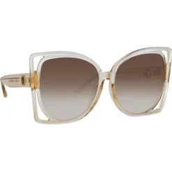 Linda Farrow - Astra Cat Eye Sunglasses in Ash - LFL1357C3SUN - Linda Farrow Eyewear - Avvenice