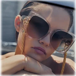 Linda Farrow - Astra Cat Eye Sunglasses in Ash - LFL1357C3SUN - Linda Farrow Eyewear - Avvenice