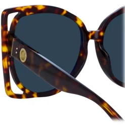 Linda Farrow - Astra Cat Eye Sunglasses in Tortoiseshell - LFL1357C2SUN - Linda Farrow Eyewear - Avvenice