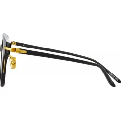 Linda Farrow - Atkins A D-Frame Optical Glasses in Black - LF42AC1OPT - Linda Farrow Eyewear - Avvenice