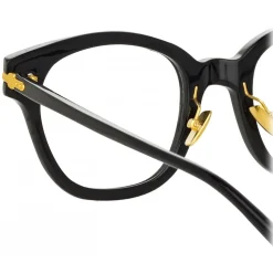 Linda Farrow - Atkins A D-Frame Optical Glasses in Black - LF42AC1OPT - Linda Farrow Eyewear - Avvenice