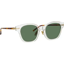 Linda Farrow - Atkins A D-Frame Sunglasses in Clear - LF42AC6SUN - Linda Farrow Eyewear - Avvenice