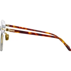 Linda Farrow - Atkins D-Frame Sunglasses in Clear - LF42C6SUN - Linda Farrow Eyewear - Avvenice