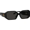 Linda Farrow - Bailey Angular Sunglasses in Black - LFL1427C1SUN - Linda Farrow Eyewear - Avvenice