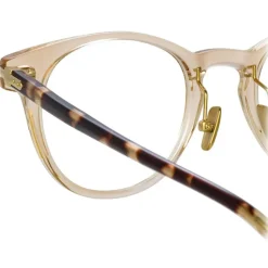 Linda Farrow - Bay A D-Frame Optical Glasses in Clear - LF25AC11OPT - Linda Farrow Eyewear - Avvenice